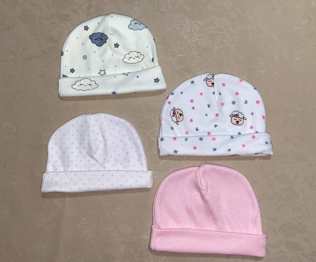 Gorro para bebé prematuro en tela suave